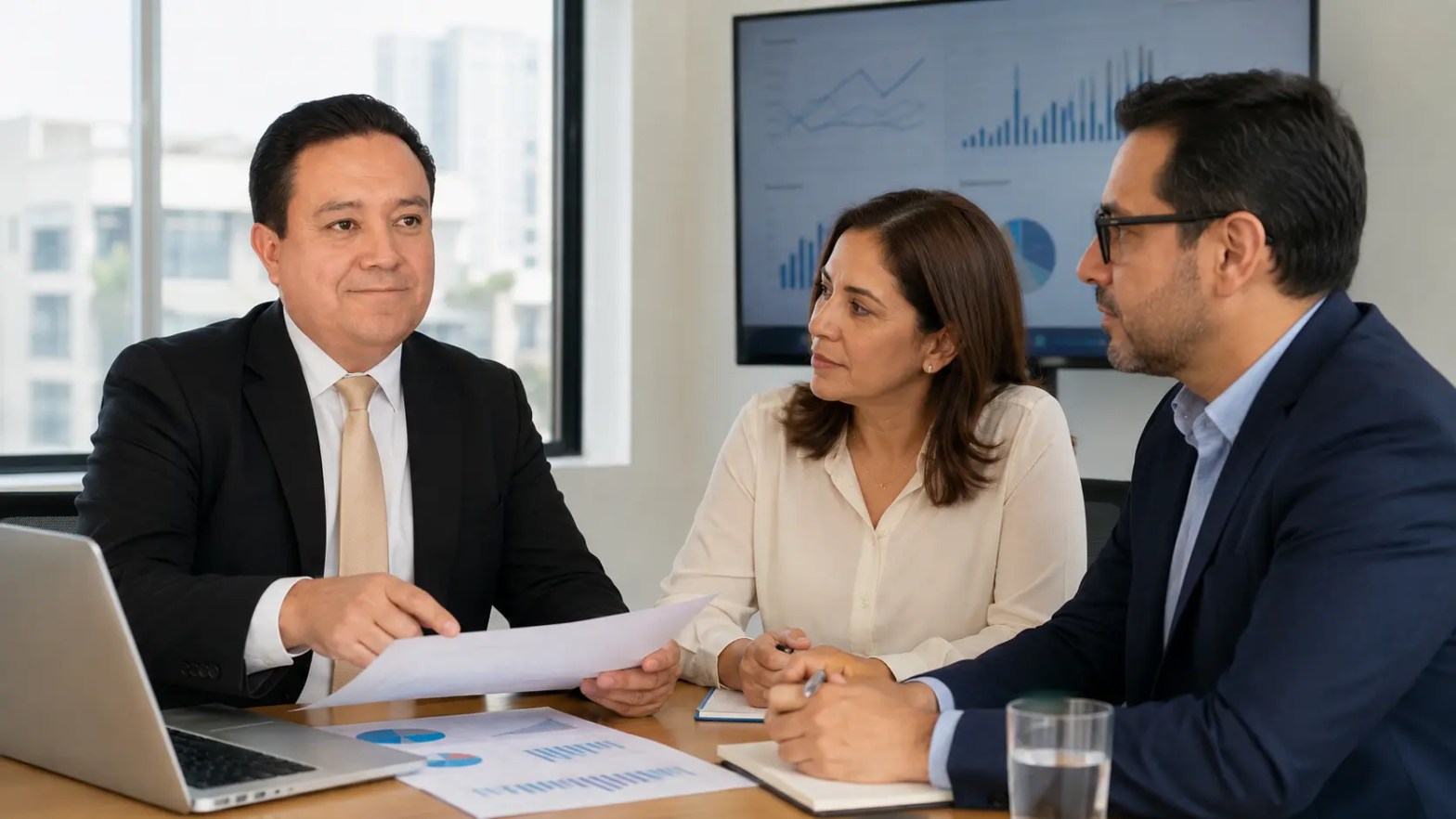 Francisco Javier Romero revisa indicadores de calidad y responsabilidades de gobierno de datos con líderes empresariales.