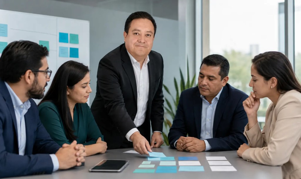 Francisco Javier Romero facilita la priorización de casos de uso de inteligencia artificial con un equipo directivo.