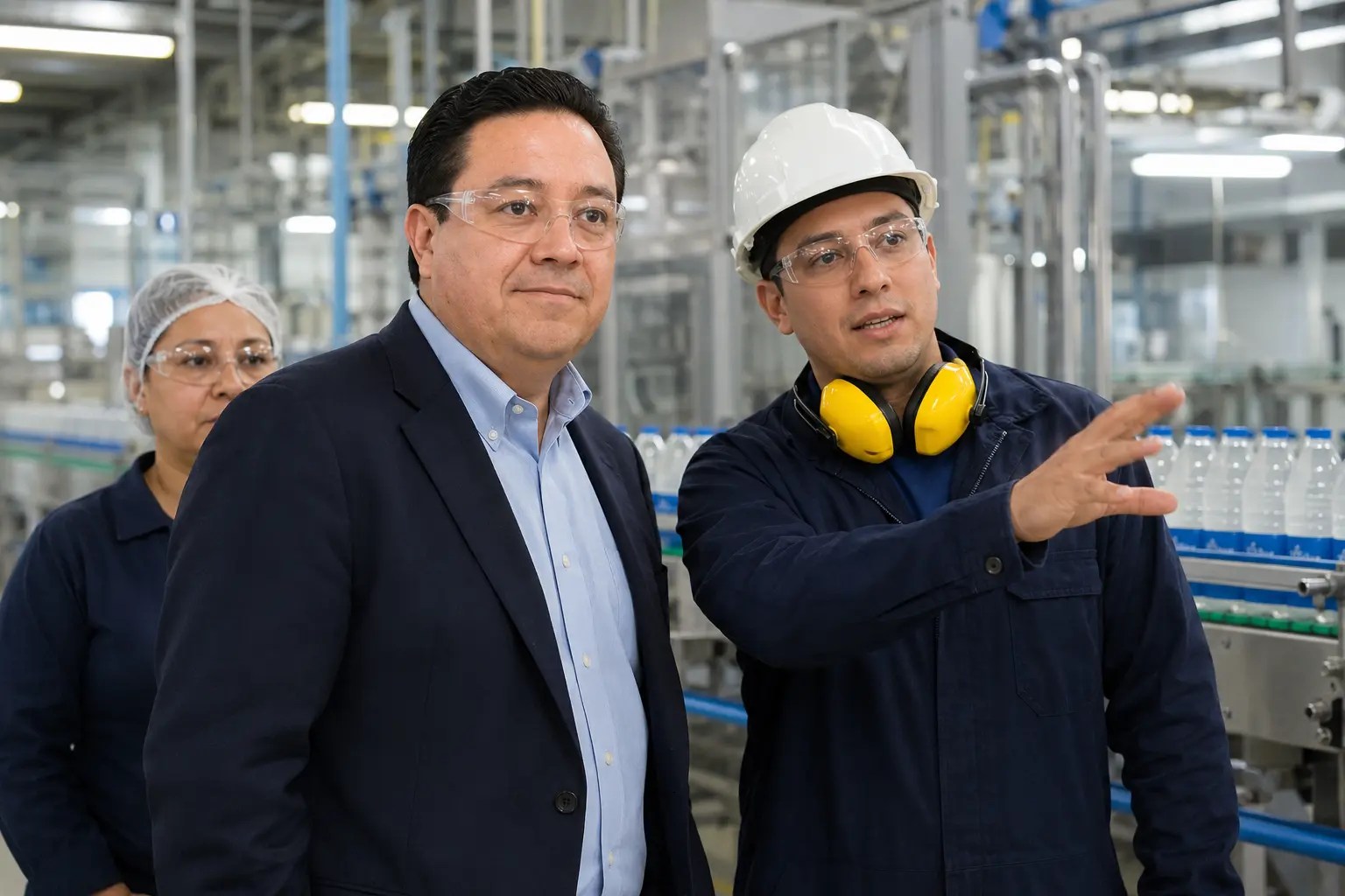 Francisco Javier Romero recorre una planta para identificar mejoras de procesos y oportunidades de automatización.